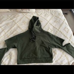 ALO Yoga hoodie with cut sleeves